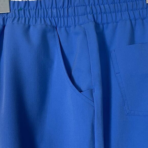 FIGS Jogger Pants Pull On Scrubs Zip Cargo Pocket Blue Women’s Size Medium - Picture 8 of 10